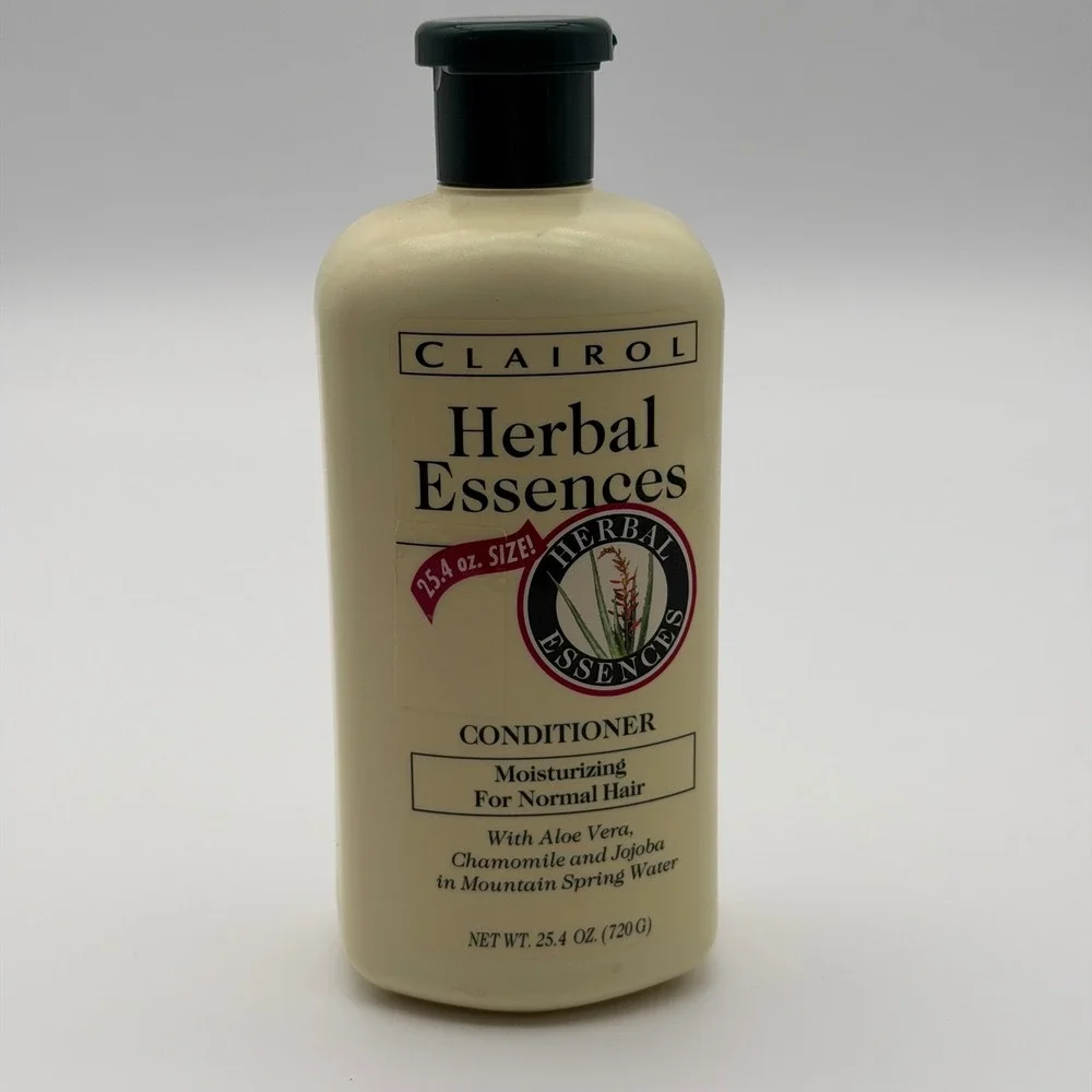 Vintage 1997 Clairol Herbal Essences Moisturizing Conditioner 25.4 oz Big Bottle